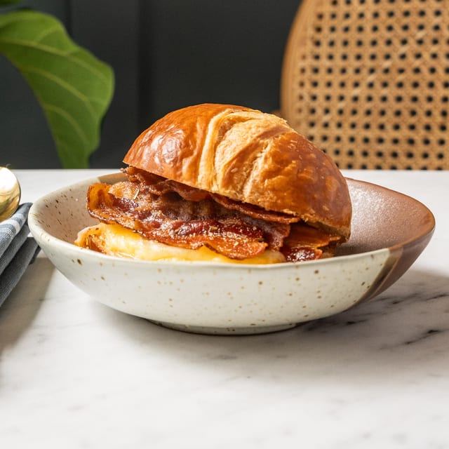 Bacon Croissant Sandwich.